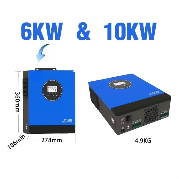 Solar Inverter 24V 6000W 8kw Low Frequency Inverter Pure Sine Wave Solar Inverter