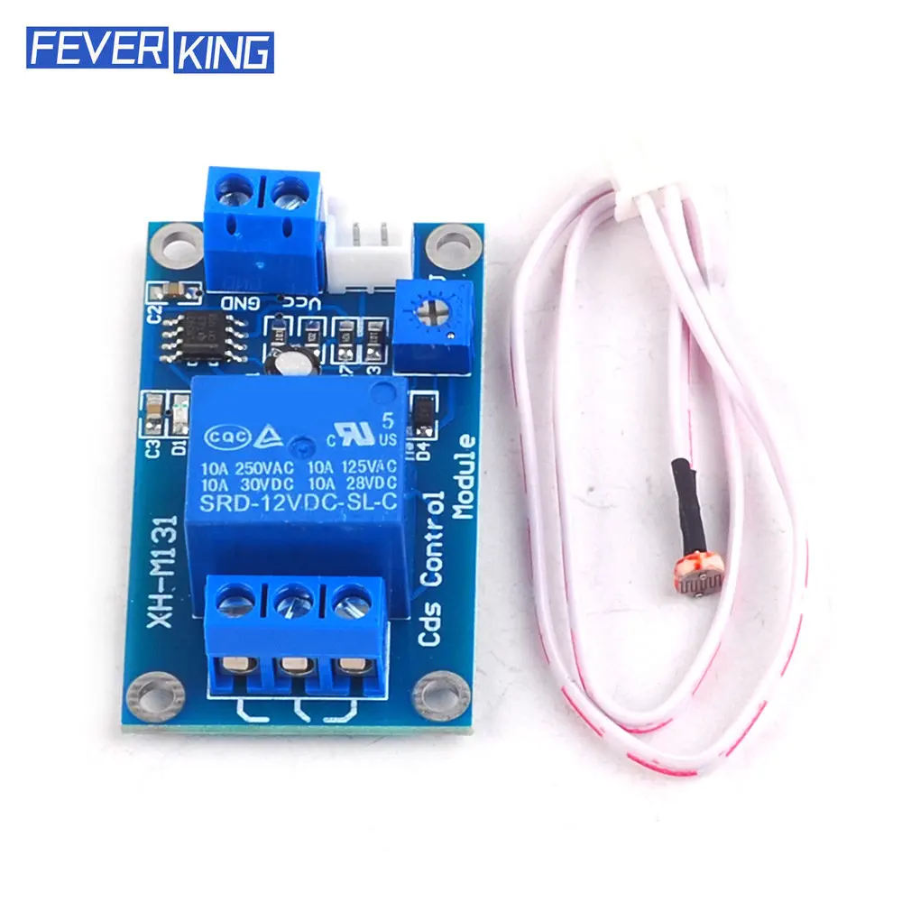 XH-M131 Dc 12V Schakelaar Photoresistor Relaismodule Detectie Sensor 10A Helderheid Automatische Controle Module