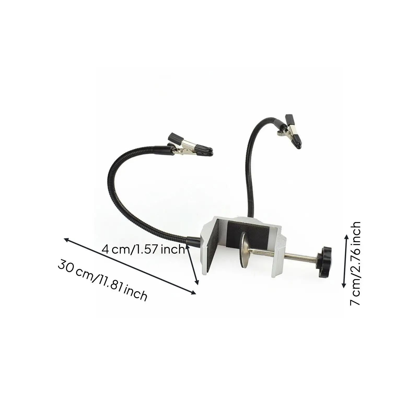 Aluminum Alloy Soldering Helping Hands with Gooseneck Arms for Electronics Board Holder Work