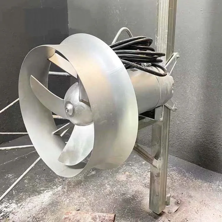 Roestvrijstalen dompelbare rioolwaterroerwerkpomp/roerder voor septische tank/onderwater dompelmixer