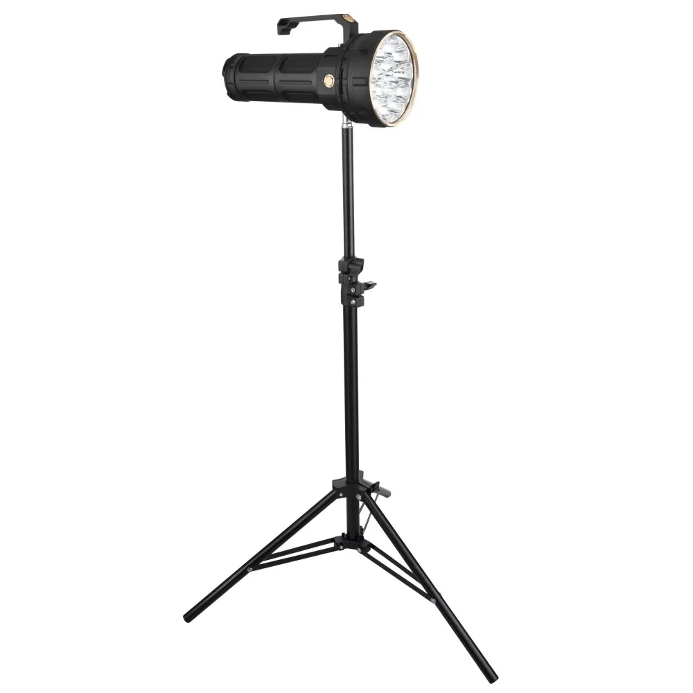 48000 루멘 초강력 장거리 고출력 LED 토치 라이트 전술 방수 충전식 손전등