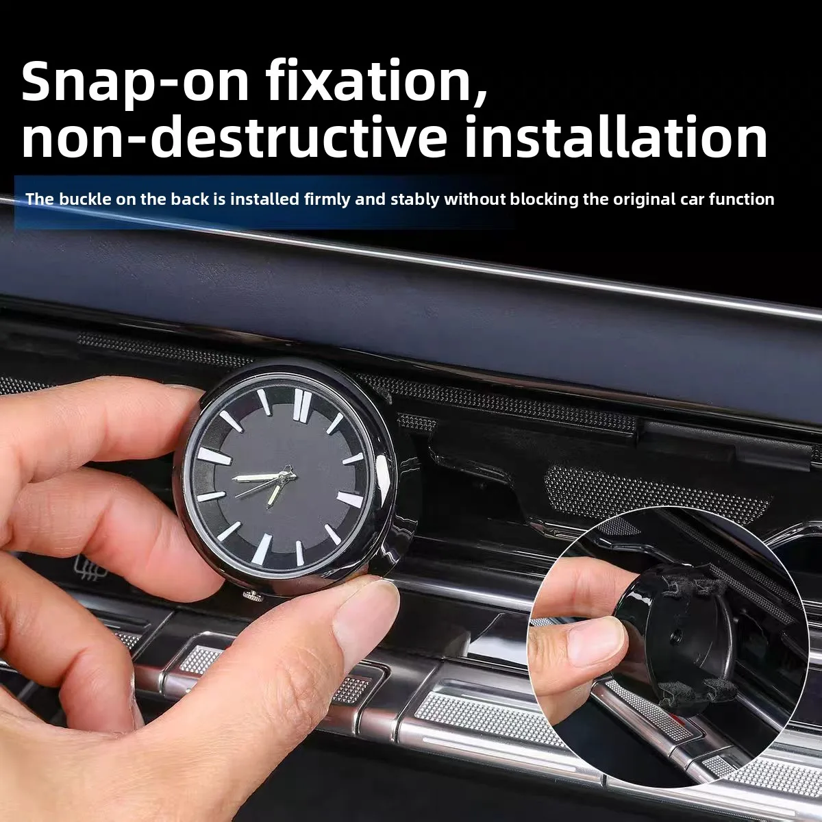 Applicable for Zeekr 9X 2026 Central Control Clock Car Quartz Watch Car Interior Modification Accessories