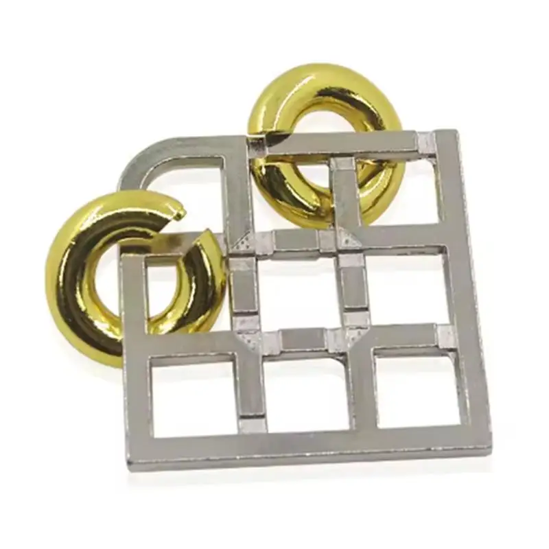 Disentanglement Puzzle in metallo fuso TianZI Lock Rompicapo per adulti Adolescenti Bambini Giocattoli di prova IQ Regali educativi