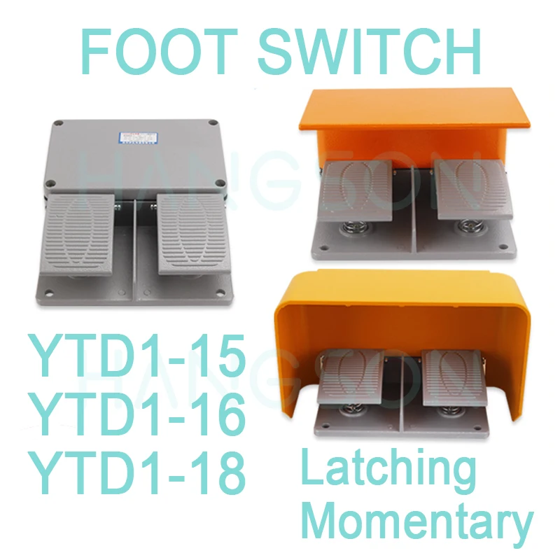 YDT1-16 Foot Switch Momentary YDT1-18 Latching YDT1-15 Power Pedal Switch