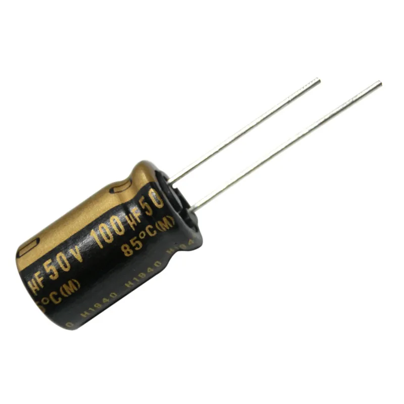 (2 uds) 50v100uf nichicon MUSE KZ fiebre audio condensador electrolítico de aluminio 100uF50v condensador fijo de orificio pasante
