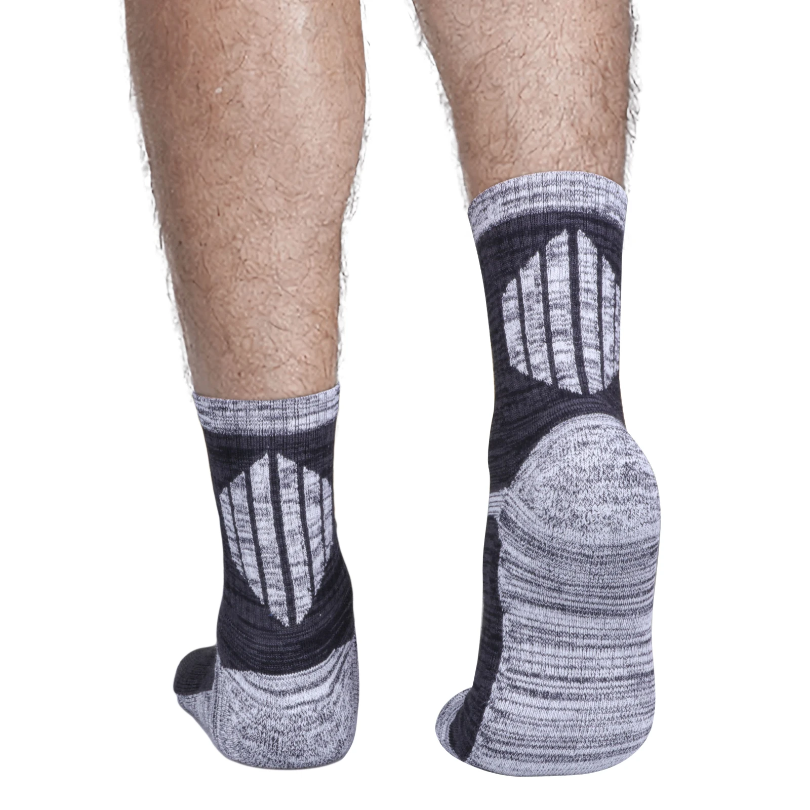 YUEDGE Men\'s Moisture Wick Breathable Cushion Crew Work Socks Thick Cotton Outdoor Sports Socks For Men Size 37-46 EU