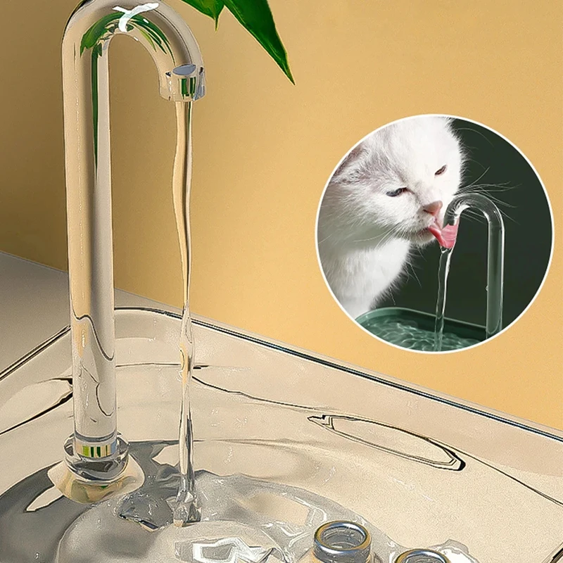 Cat Water Fountain Auto Filter Transparent Cat Drinker USB Electric Mute Recirculate Filtering Drinker For Cats Water Dispenser