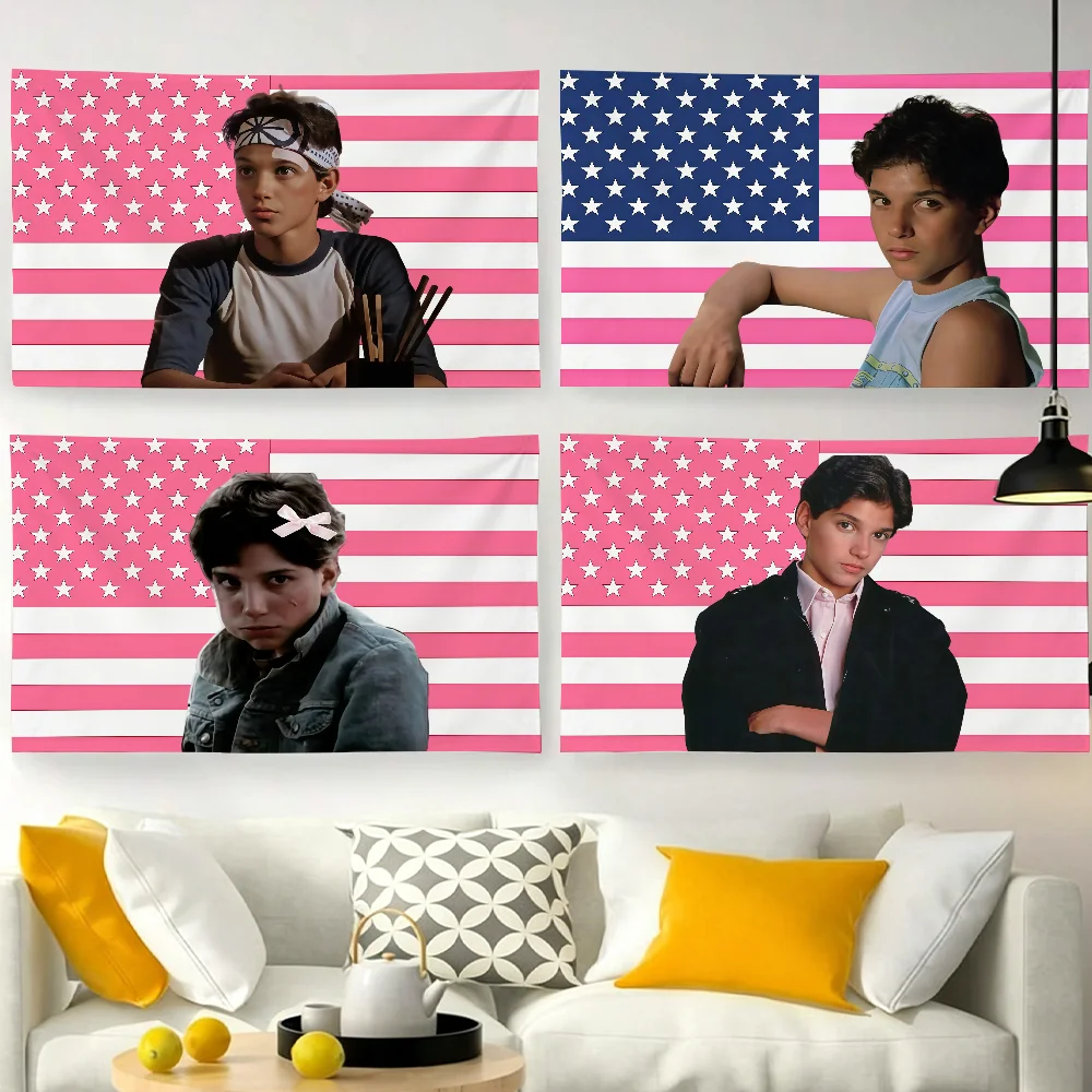 Actor R-Ralph Macchio-S USA flag For Garden Party Living Room Home Wall Decor Banner Bedroom Outdoor Tapestry