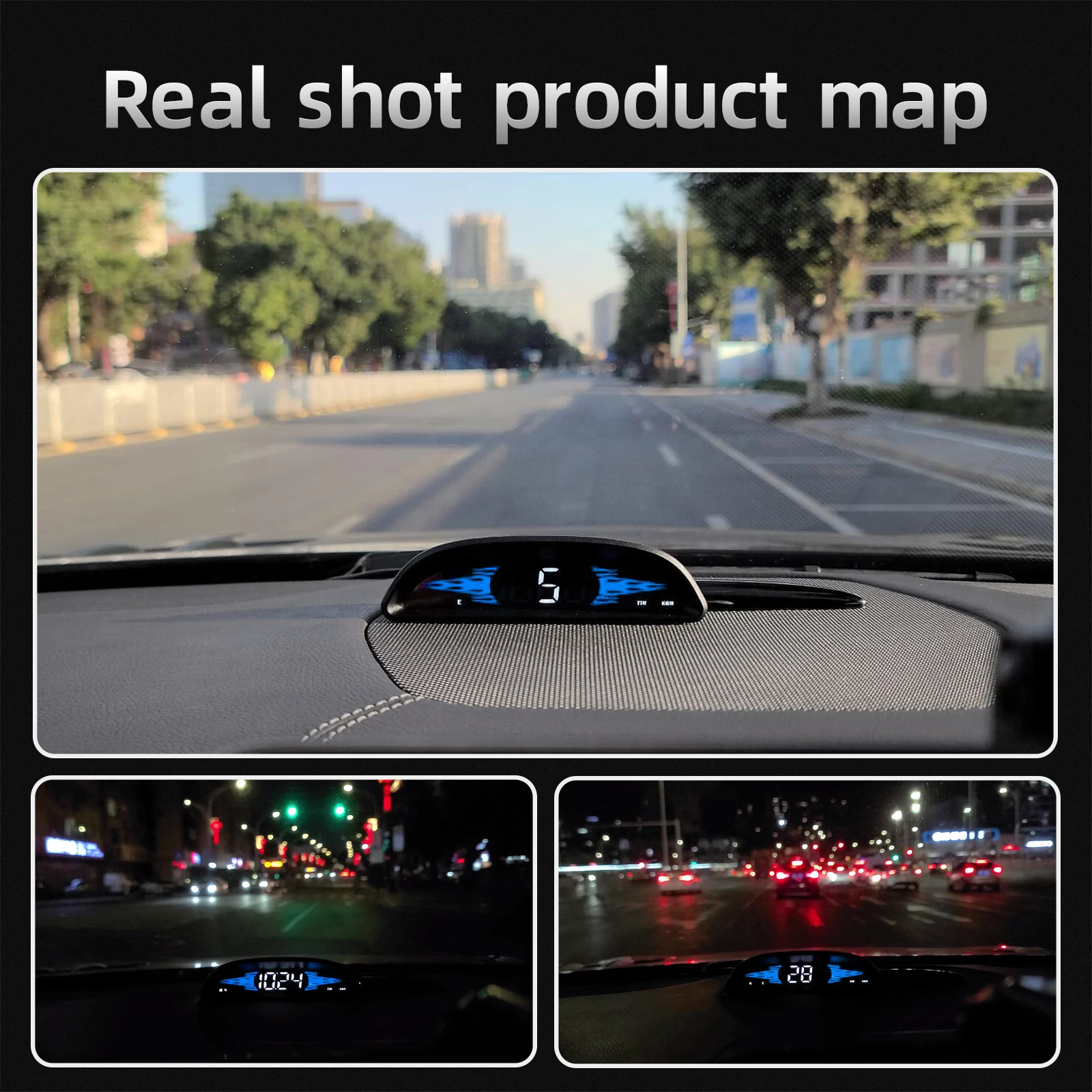G2 عداد السرعة الرقمي GPS شاشة عرض عالمية (HUD) للسيارات، مع شاشة LCD 4 بوصة، سرعة MPH، تنبيه القيادة التعب، O