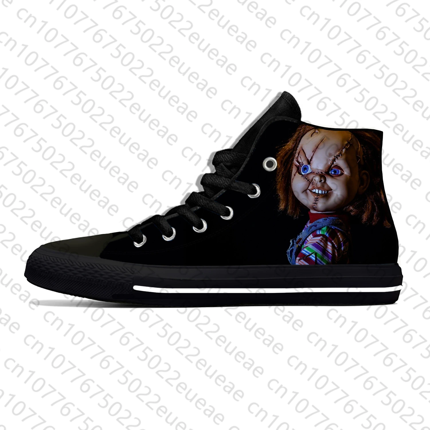 Movie Horror Halloween Childs Play Chucky Fashion Casual Cloth Shoes High Top Lightweight Breathable 3D Print Men Women Sneakers