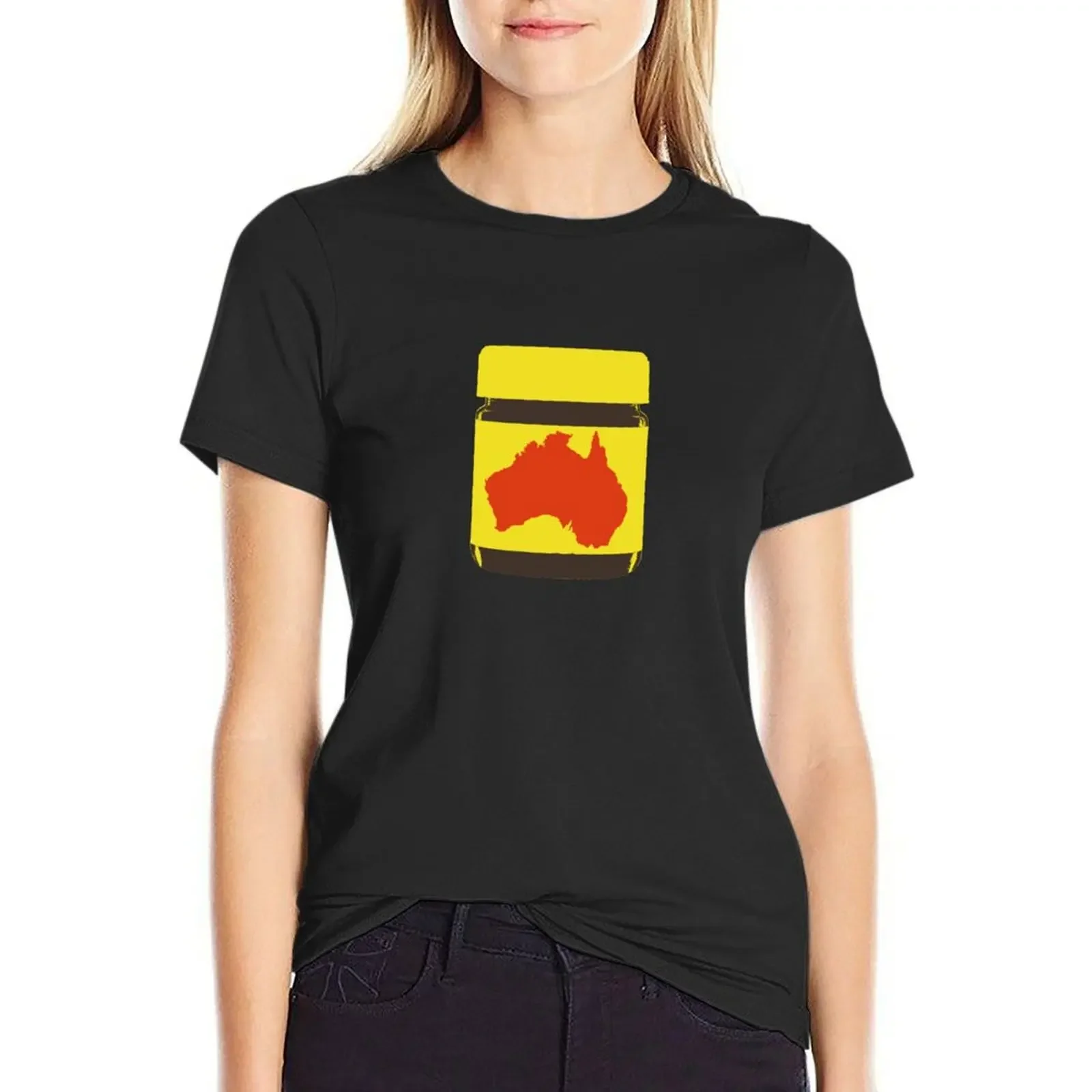 

Australia Extract T-Shirt female sweat hippie clothes t-shirts for Women loose fit