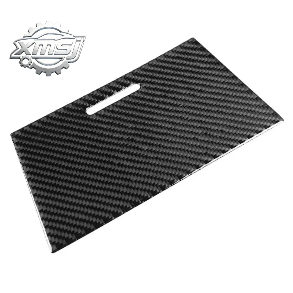 Center Console Storage Box Cover Trim In Carbon Fiber For Toyota Camry 2012-2014