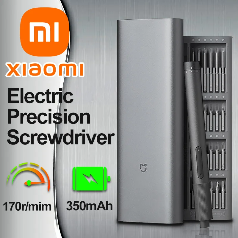 NEW Mijia Precision Screwdriver with 24 PCS Screw Heads Xiaomi Smart Magnetic Kit Power Tool Sets for PC Phone Smart Home Repair