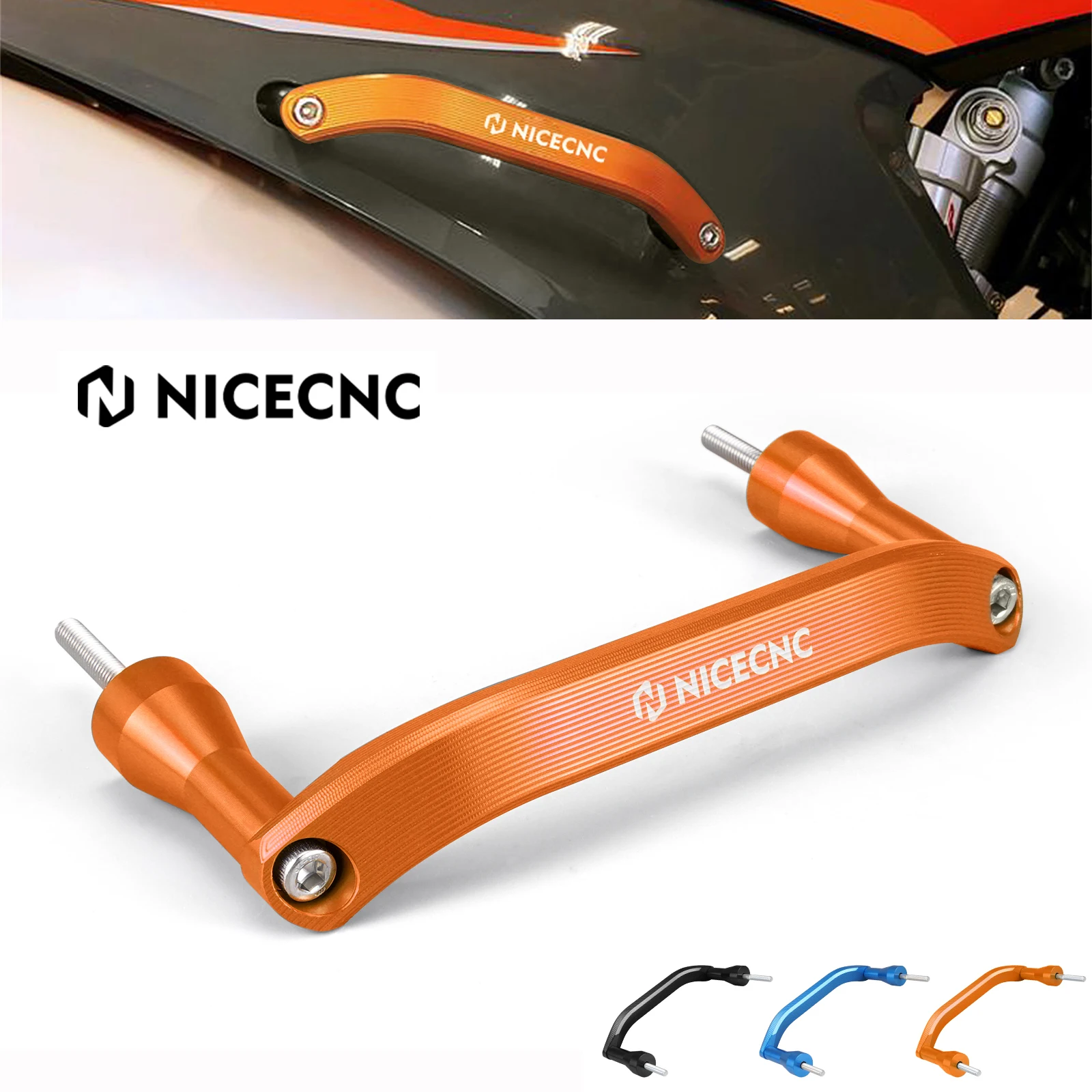 NICECNC Rear Grab Handle For KTM EXC TPI 300 SX 250 SXF 350 XC XCF XCW TPI EXC-F 125 150 200 250 400 450 500 Husqvarna GasGas