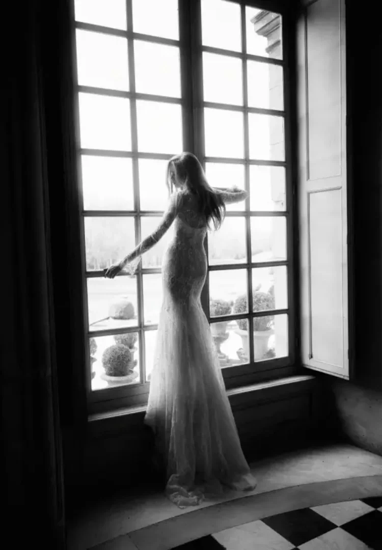 Mermaid Wedding Dress Lace Luxury Vestido De Novia Manga Larga Civil Guest Curvy Vestidos Feminino Elegante Para Casamento White