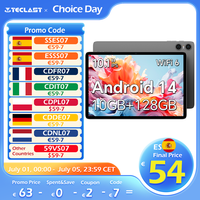 Teclast P30T Android 14 Tablet, 10.1 Inch 1280X800, Allwinner A523 Octa Core, 10Gb Ram (4Gb+6Gb Expansion), 128Gb Rom(Support Tf 1Tb), 5Mp+2Mp, 6000Mah, Type C, Wi-Fi 6, Mali G57