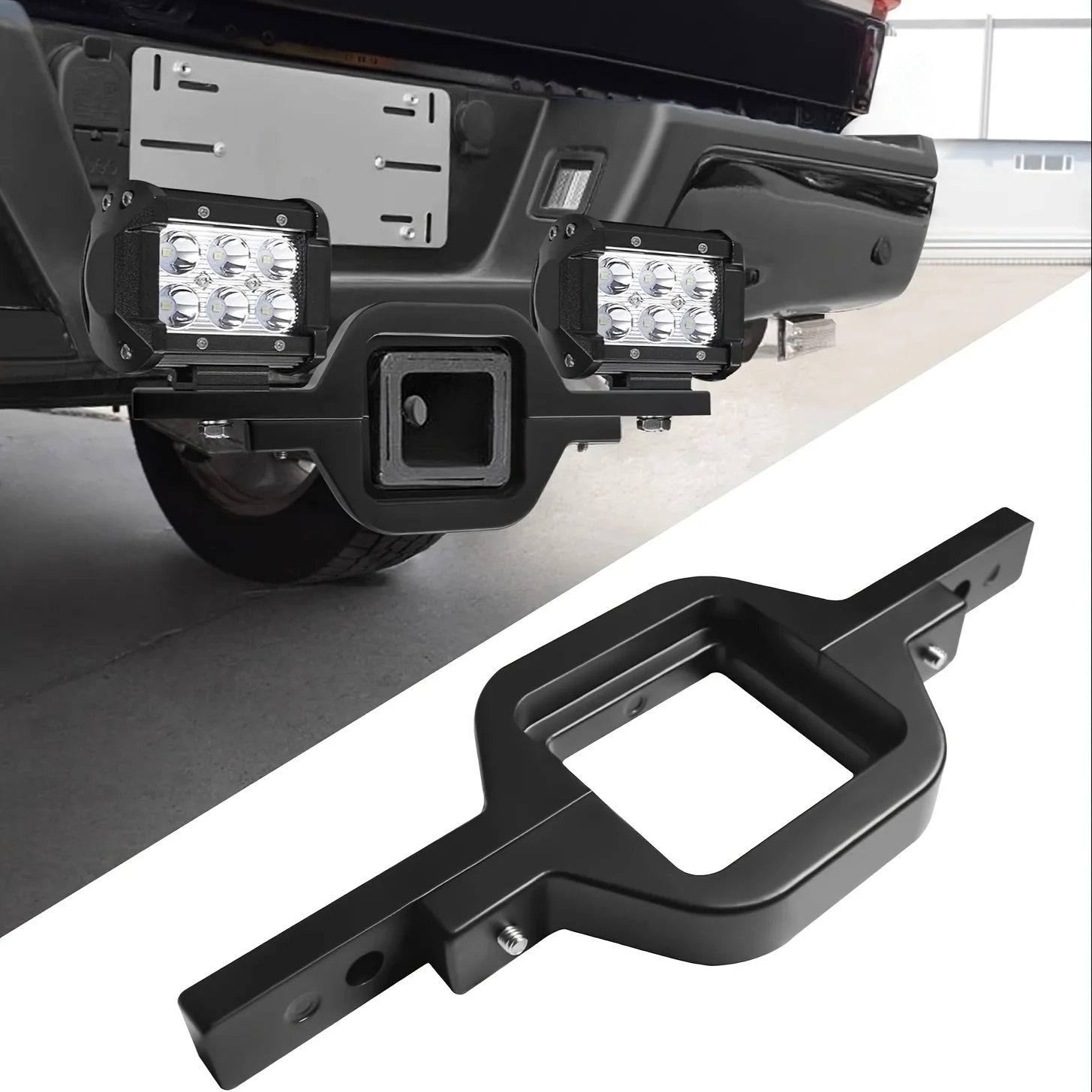

Car Dual Leds Mount Brackets Led Pods Mount Brackets 2 Inch Towing Hitch Mounting Brackets For Truck Trailer Suv Auto Part