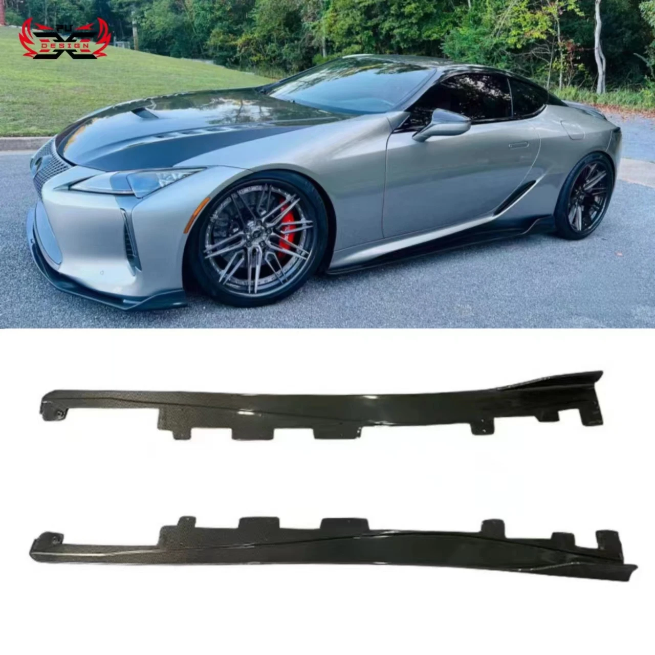 

Carbon Fiber For Lexus LC500 LC500H Wholesale Side Skirts Side Splitter ART Style Bodykit