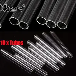 10Pcs 100 mm Glass Blowing Tubes 4 Inch Long Thick Wall Test Tube