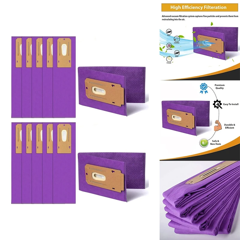 Sacs de remplacement pour aspirateur WHYY, compatibles avec les modèles Oreck Elevate Command, lot de 6, modèle AK1CC6H, sac à poussière avec filtre HEPA.