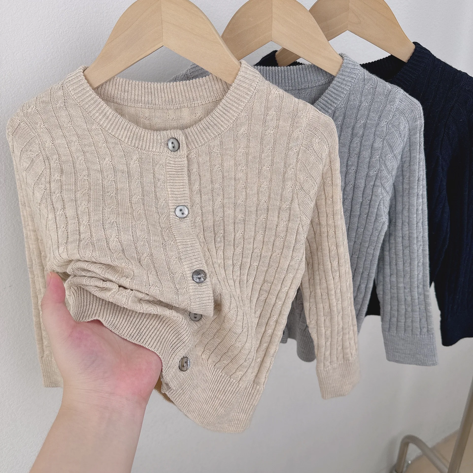 Pullover Crew Neck Long Sleeve T-Shirt Cotton Undershirt Solid Basic Casual Tops for Kids Boys Girls Spring Autumn 2-12Years