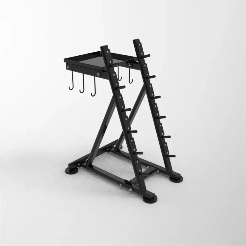 Heavy Duty Dumbbell Rack Commercial Gym Storage Tower Multifunctional Space Saving Handle Holder for Fitness Equipment