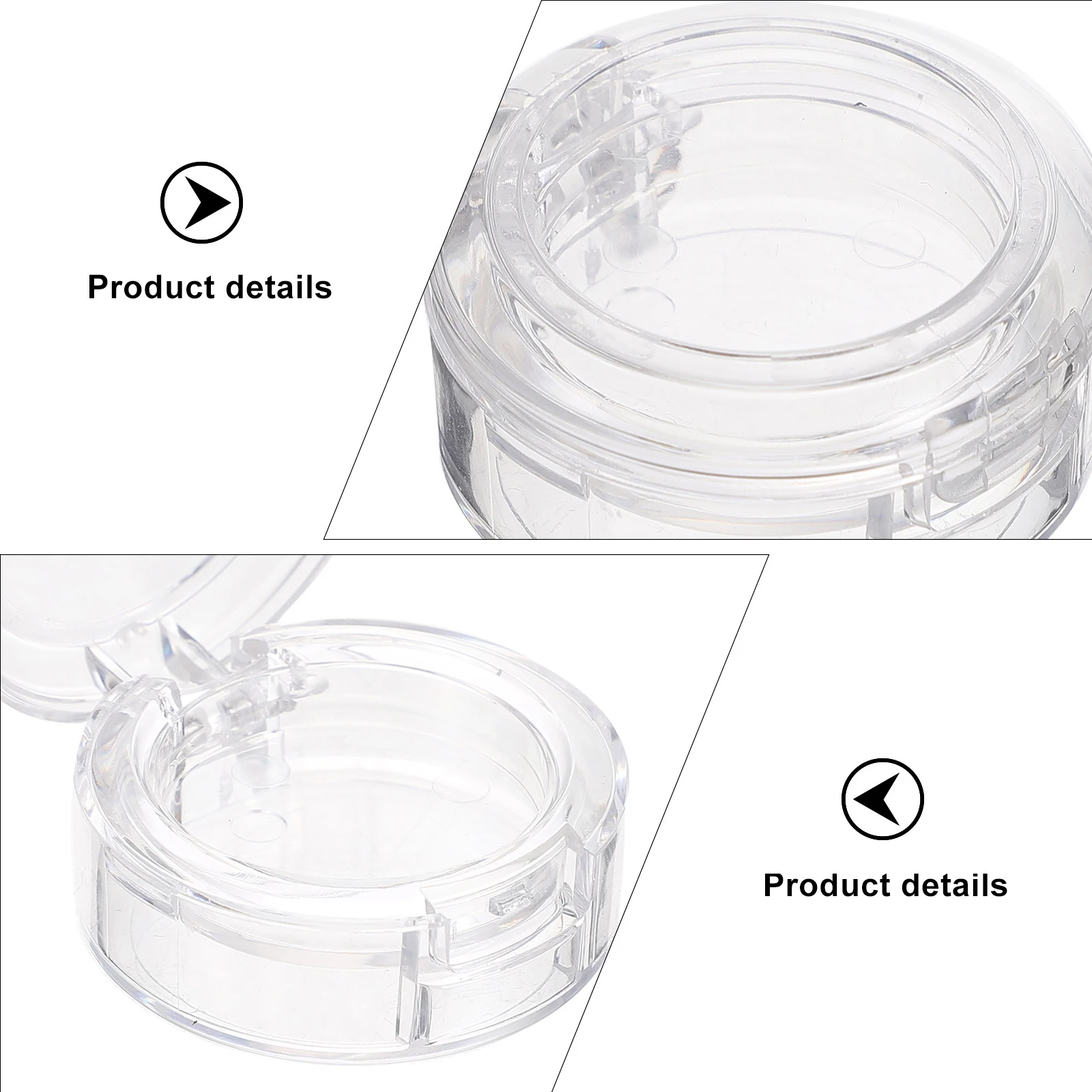 

8pcs Color Eyeshadow Boxes 26mm Diameter Storage Organizer Compact Eyeshadow Compact Travel Friendly