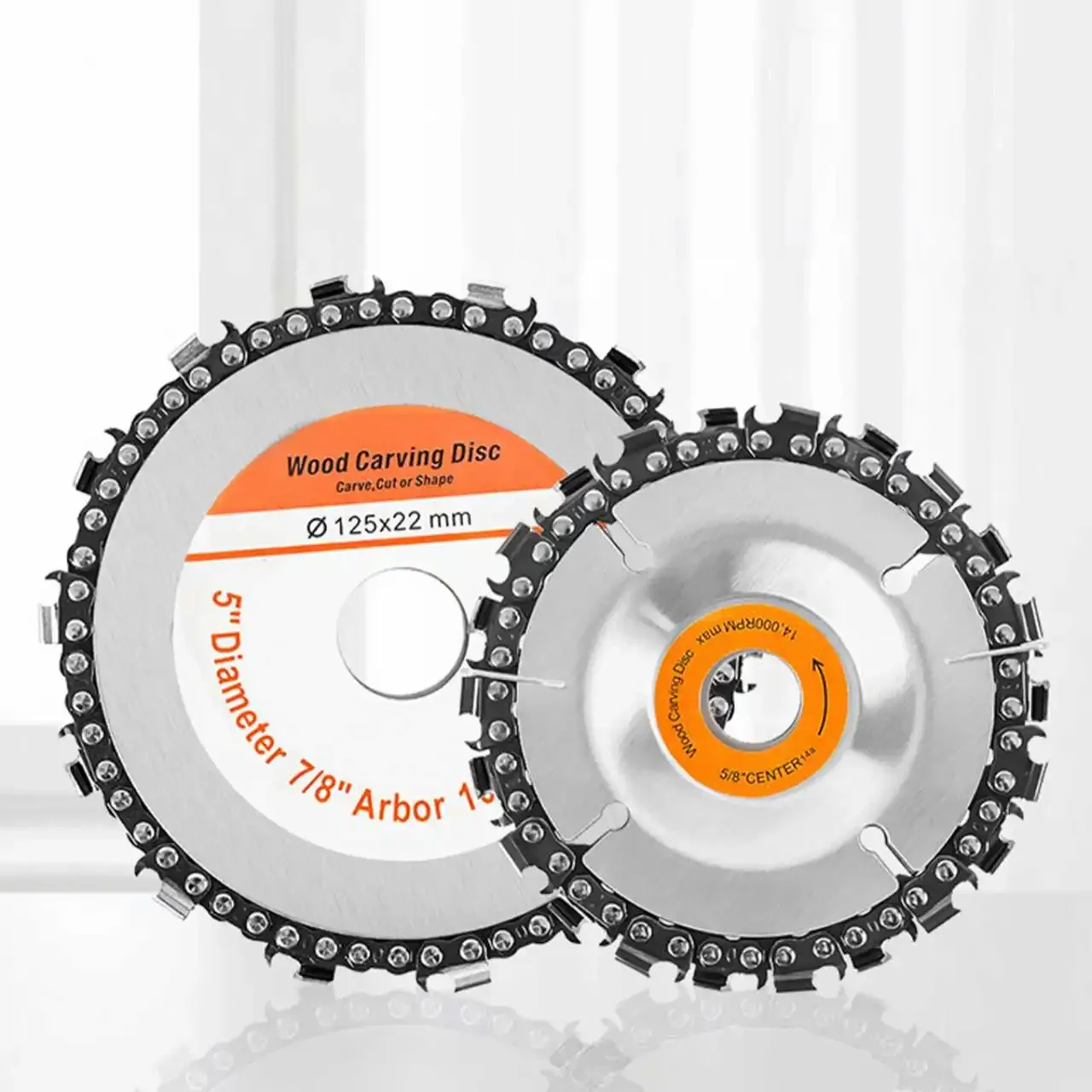 4/4.5/5 Inches Wood Carving Chain Disc Grinder Grinding Shaping Attachment Circular Chainsaw Wheel