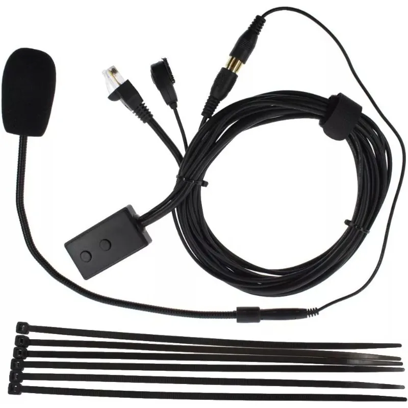 PTT Mic 8 Pin Finger Connector Hands-free Microphone for ICOM  IC2200H IC2720 IC2820 IC2730 IC-V8000 IC2730E Car Mobile Radio