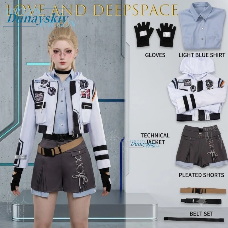 Silent Agreement Caleb Little Apple Birthday Outfit Love And Deepspace - Traje de cosplay para hombre, para uso diario, anime