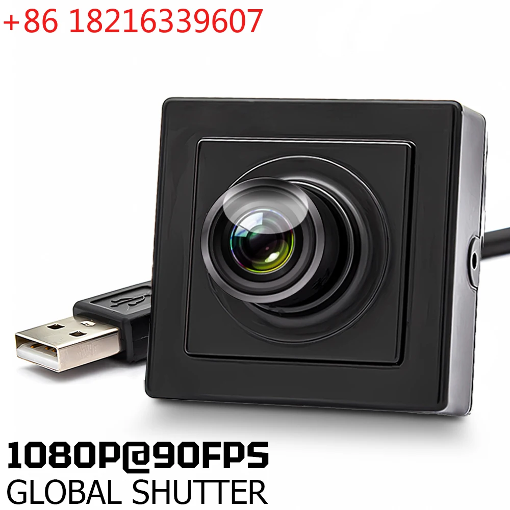 TAO  120FPS 720P Global Shutter USB Camera No Distortion Wide Angle 90FPS 1920x1200 MJPEG High Frame Rate Capture Plug And P