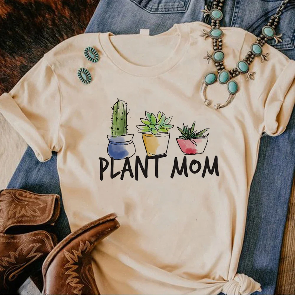 

Plants Love Tee women streetwear designer harajuku tshirt girl 2000s harajuku streetwear clothes