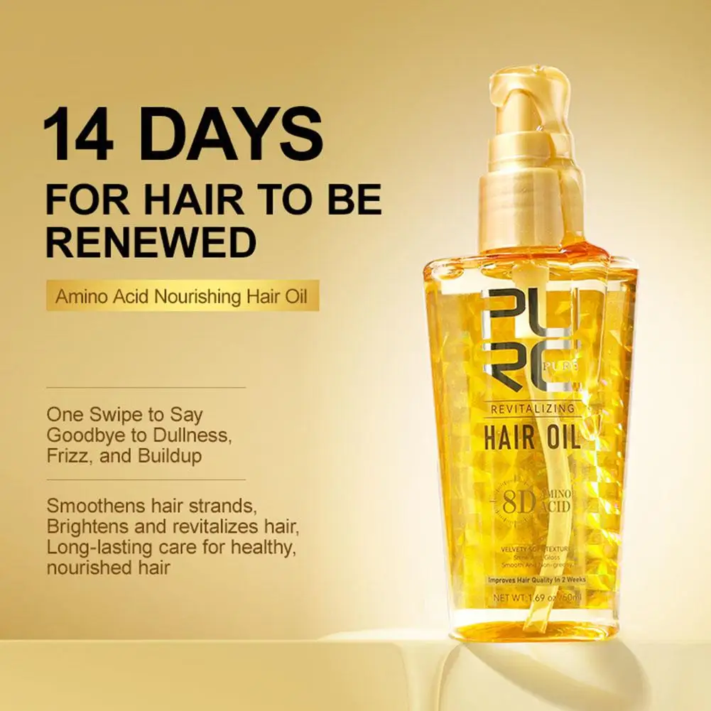 زيت الشعر الأحماض الأمينية الطبيعية العناية بالشعر جوهر رذاذ تحسين إصلاح الشعر تزايد الشعر مجعد السلس زيت مصل جاف F0I1
