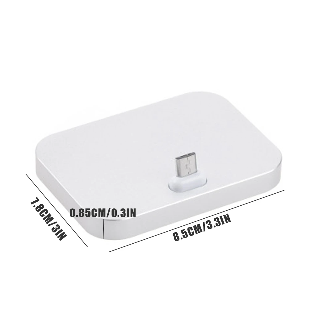 الهاتف المحمول مايكرو USB شاحن حوض المنزل مكتب سطح المكتب الهاتف سبائك الألومنيوم محول الشحن حامل