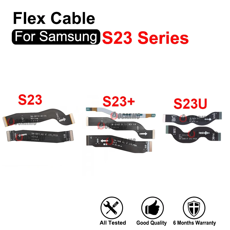 For Samsung Galaxy S23 Ultra Plus S23FE S23+ S911 S916 S918 Signal Antenna Main Board Connector Motherboard & LCD Flex Cable