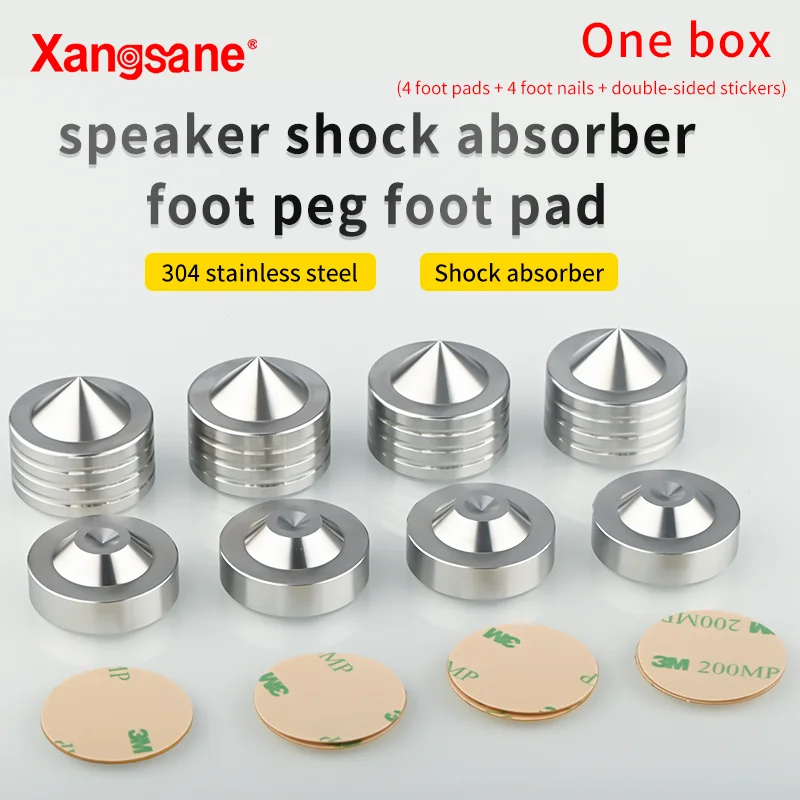 4set HiFi foot nail hifi foot pad 304 stainless steel audio shock absorber tripod CD tube amplifier speaker terminal