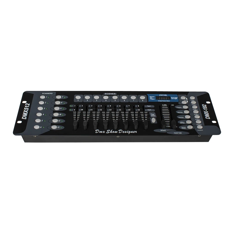 SHEHDS DMX192 Controller Console 8 Programmable Scenes Voice Features for DMX512 Disco Controller Equipment