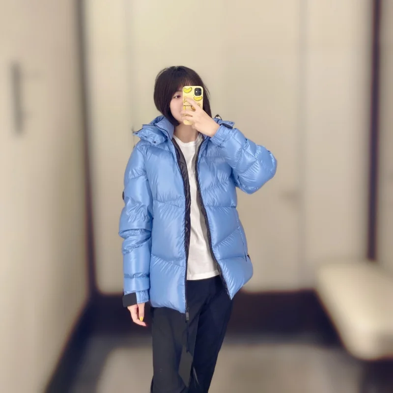 

Moncl * r женский зимний пуховик толстые черные пуховики на молнии 90 гусиный пух модные пуховики женские и мужские куртки