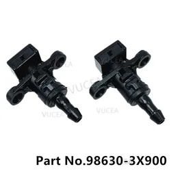 1 pair Genuine For Windshield Washer Nozzle Cleaning nozzle of wiper For Kia Rio 2011 - 2017 K3 Cerato Forte Shuma 2016 -2018