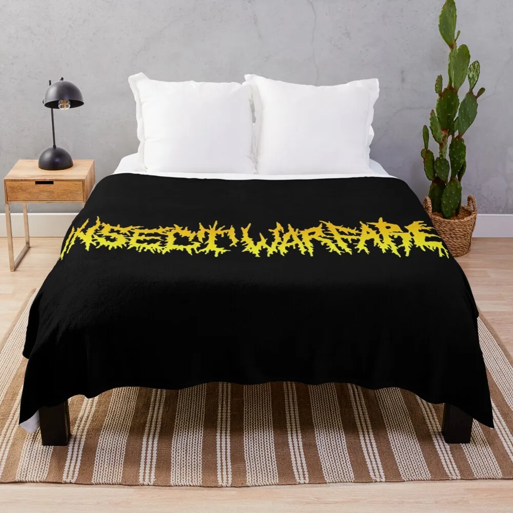 INSECT WARFARE BAND Throw Blanket Nap Quilt Designers Blankets