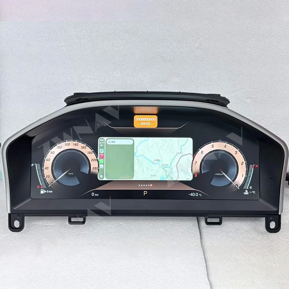 Auto-Armaturenbrett LCD-Anzeige für Volvo XC60 / S60 2015-2017 Virtuelles Cockpit Carplay Navi Digitales Instrumentencluster Tachometer