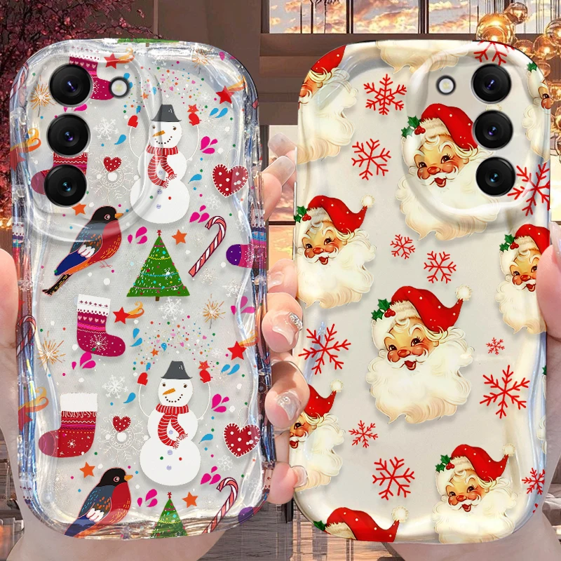 Pupazzo di neve Onda Custodia per Samsung Galaxy A53 A50 A50S A36 A35 A34 A32 A30 A26 A25 A24 A20 A16 A15 A06 A05S A05 M55 M54 M35 5G Copertura
