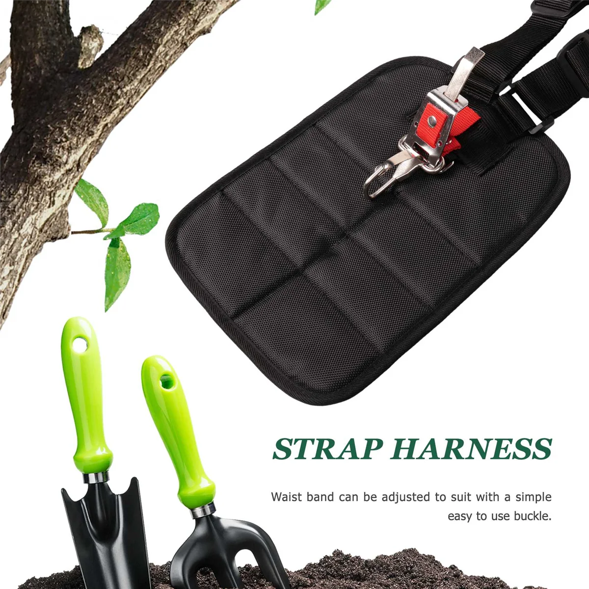 Hot Doppio Trimmer Imbracatura per spalla Cintura per tosaerba Corda per erba per decespugliatore e trimmer