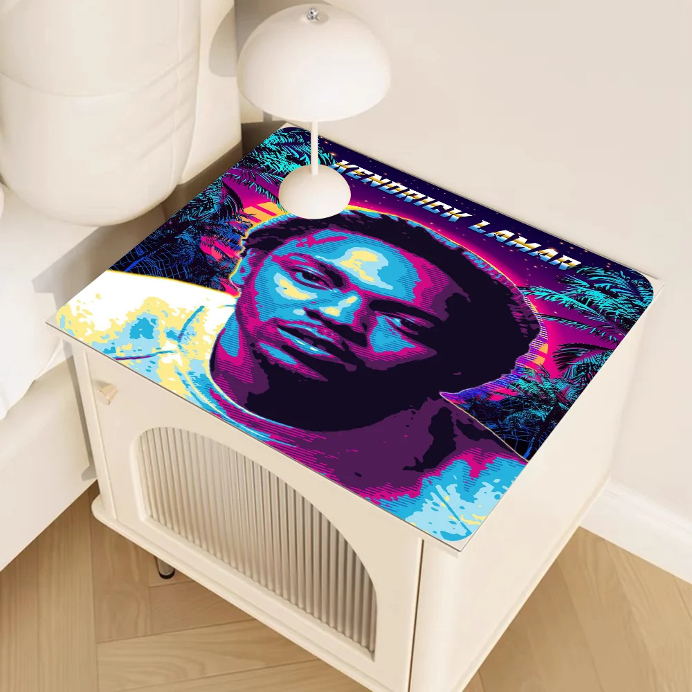 Kendrick Lamar Kung Fu Kenny Non-slip Fast Water Absorption Anti-scalding Imitation Tile Printing Coffee Machine Draining Pad