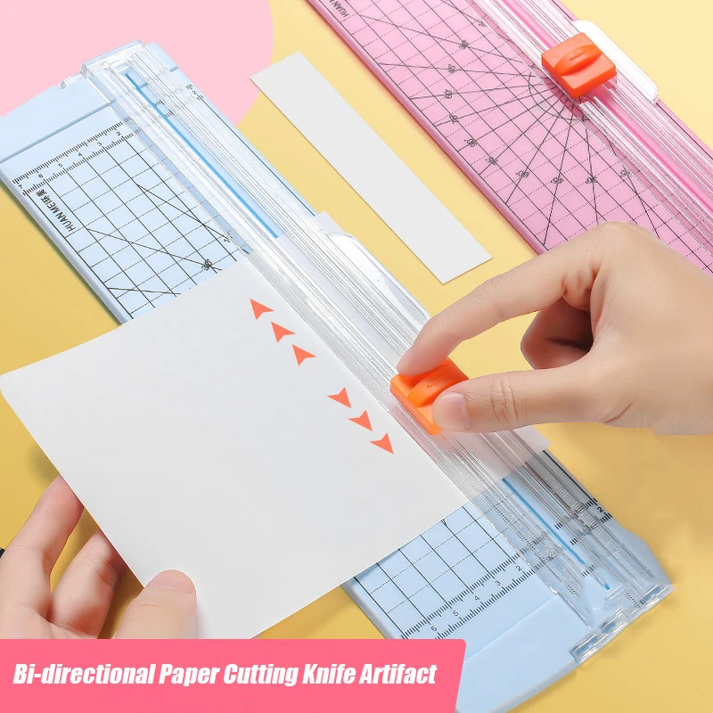 A4/A5 Paper Cutting Guillotine Paper Cutter with Pull-out Ruler for Photo Trimmers Scrapbook Lightweight Cutting Mat Machine