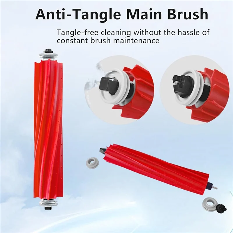 

A22F-21PCS запасные части для пылесоса Roborock QV 35A/QR 598/QR 798, основная боковая щетка, фильтр Hepa, тряпка, мешок для пыли