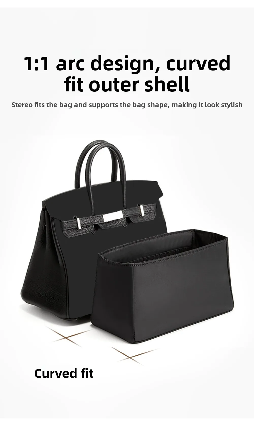 Organizador de Bolso para Birkin 25, con Soporte, para un Almacenamiento Ordenado, Ahorra Espacio, Ligero, Duradero, For