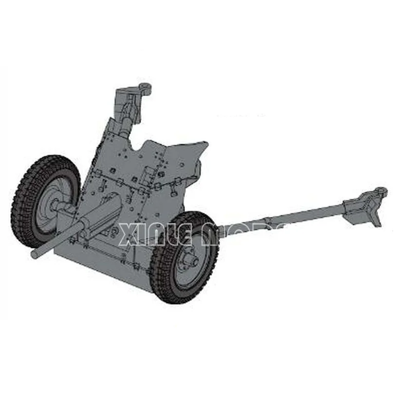 Model Tank Plastik Rakitan S-model PS720137 3,7cm Pak 36 & Set Senjata 4 kit per kotak 1/72