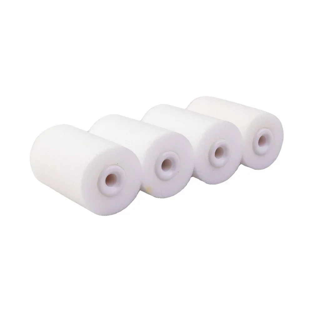 6pcs 2Inch Small Paint Roller Kit High-Density Foam Paint Roller Paint Tray Liner Decoration Tools Painting Accessories Hardware