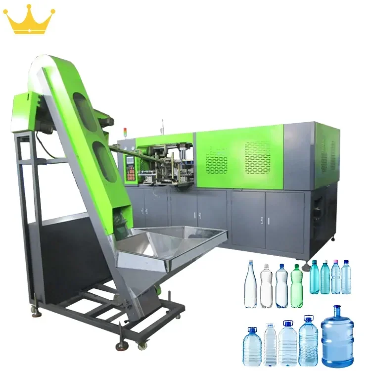 Manual 4 Cavity Plastic Beverage Water Blowing Making PET pet Bottle Blow Moulding Stretch Blowing Machine